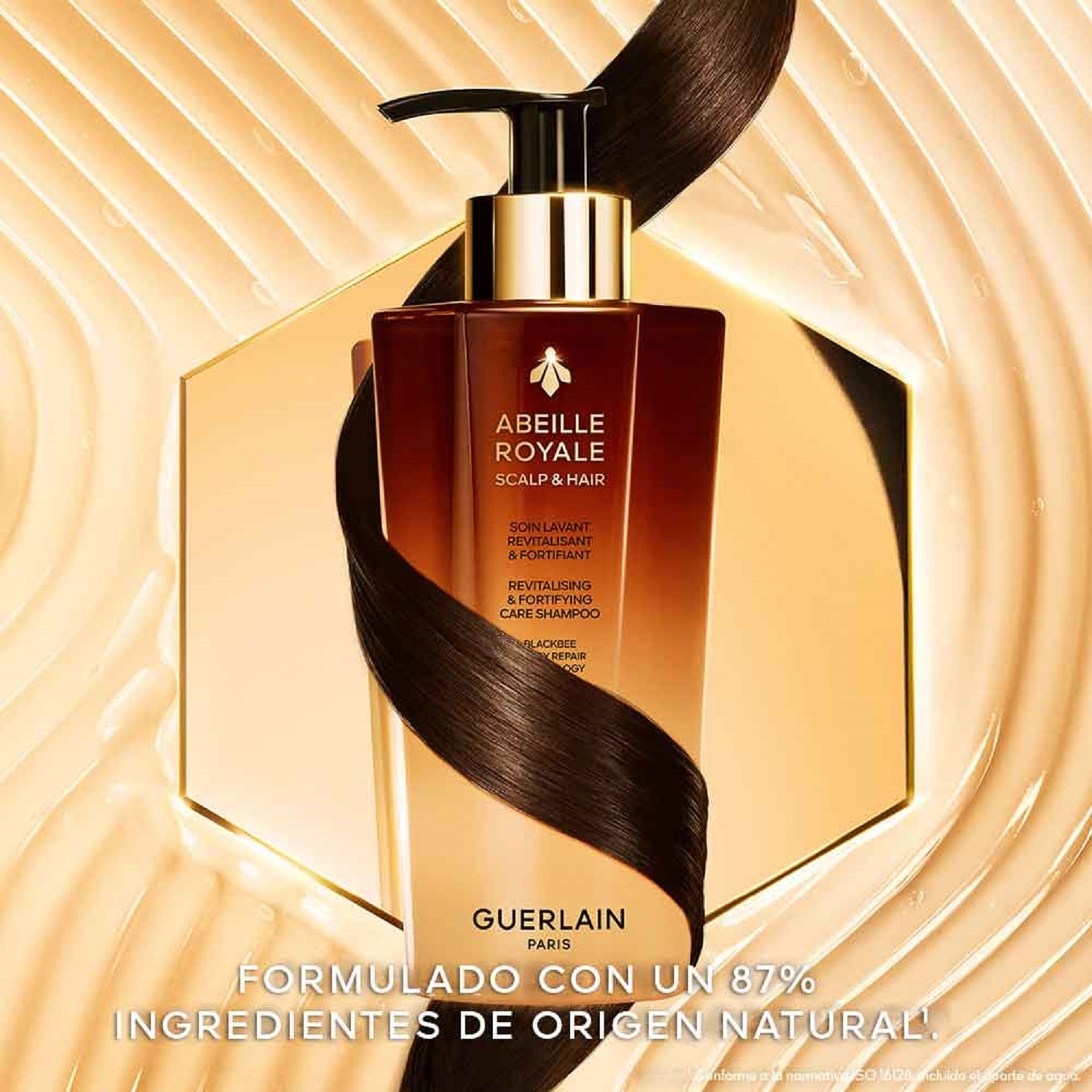 SHAMPOO TRATAMIENTO REVITALIZANTE Y FORTIFICANTE ABEILLE ROYALLE (SHAMPOO FORTIFICANTE PARA CABELLO)